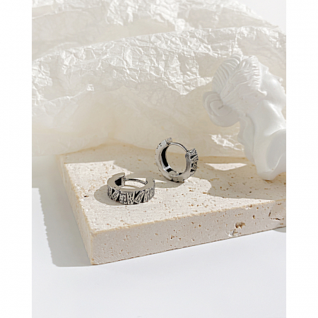 Cercei inox scoarta de copac [7]