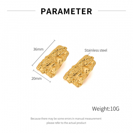 Cercei inox scoarta de copac [12]