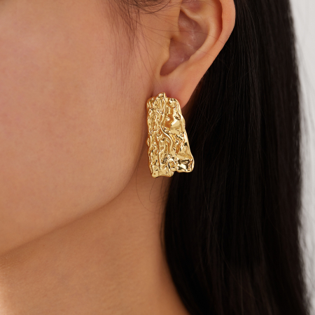 Cercei inox scoarta de copac [10]