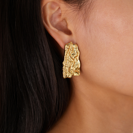 Cercei inox scoarta de copac [5]