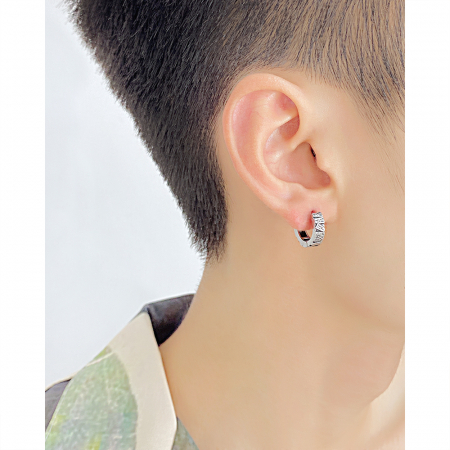 Cercei inox scoarta de copac [8]