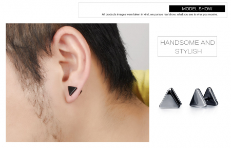 Cercei inox triunghiulari [4]