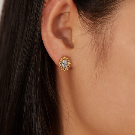 Cercei inox White Diamond [3]