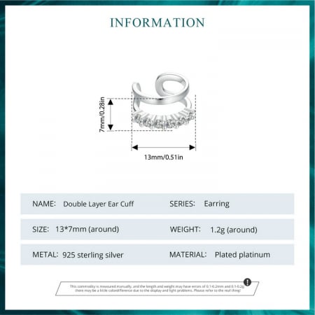 Cercel argint clip [9]