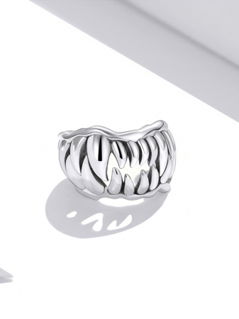 Cercel argint ear cuff cu colti, peste ureche [8]