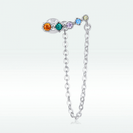 Cercel argint curcubeu [5]