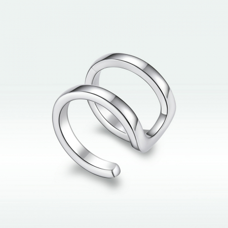 Cercel argint ear cuff pe ureche [6]