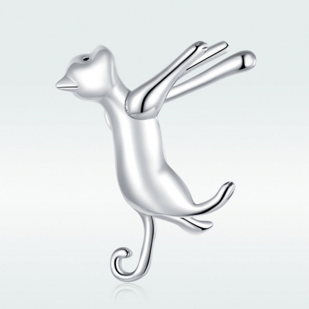 Cercel argint ear cuff pisicuta haioasa, peste ureche [7]