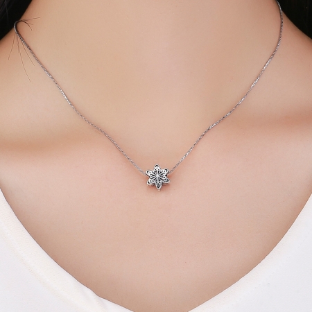 Talisman argint 925 cu fulg de nea Snowflake - Be Nature PST0133 [2]