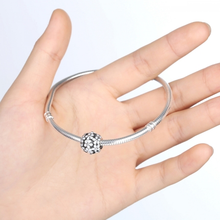 Charm argint 925 cu floricele albe - Be Nature PST0031 [2]