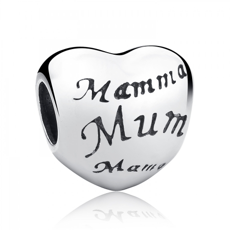 Charm argint 925 cu inimioara Mama - Be in Love PST0019 [0]