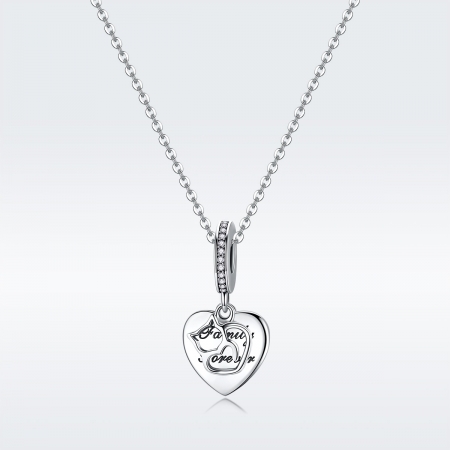 Charm argint 925 cu inimioara, pisicuta si zirconii - Be Nature PST0146 [5]
