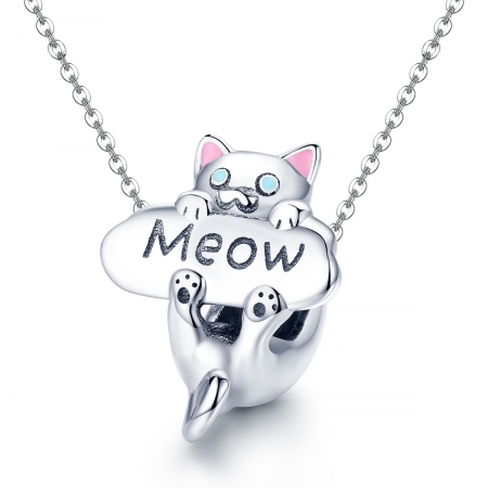 Charm argint 925 cu pisicuta Meow - Be Nature PST0147 [4]