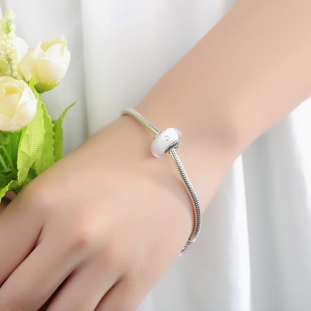 Charm argint 925 cu sticla alba - Be Elegant PST0063 [2]