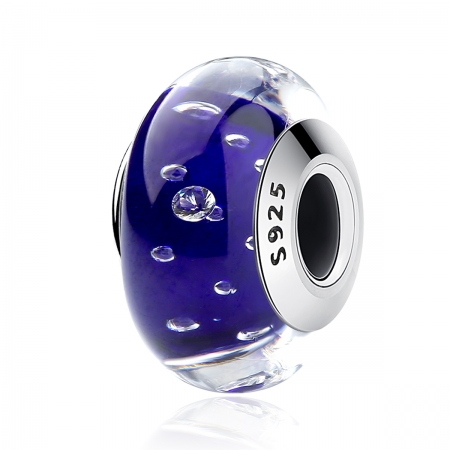 Charm argint 925 cu sticla albastra - Be Elegant PST0069 [0]