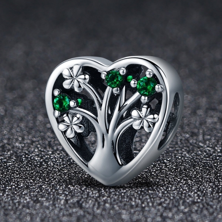 Charm argint 925 inimioara cu copacul vietii - Be in Love PST0105 [1]