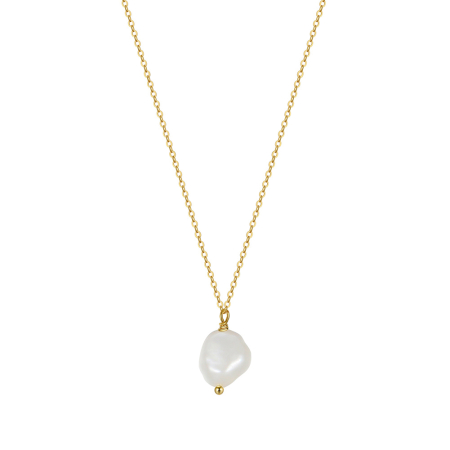 Colier argint 925 placat cu aur 14K cu perle naturale [3]