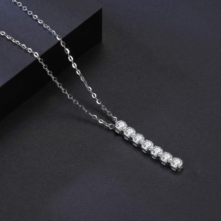 Colier argint 925 placat cu rodiu cu zirconiu [1]