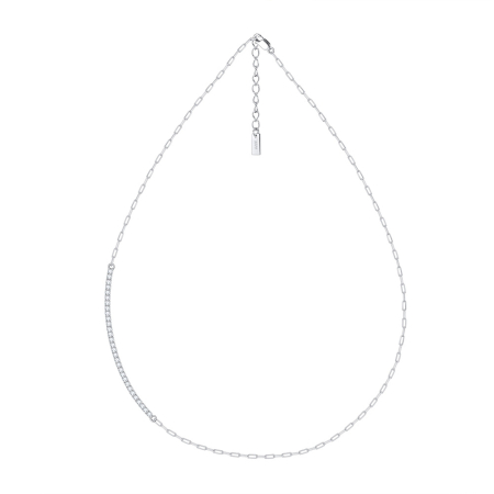 Colier tennis argint 925 placat cu rodiu cu zirconiu