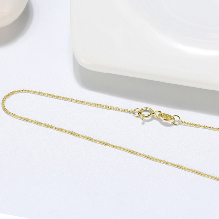 Colier argint 925 placat cu aur 18K, 50 cm [1]