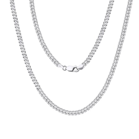 Colier argint 925 placat cu rodiu, 50 cm, 2,5 mm, UNISEX