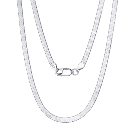 Colier argint 925 placat cu rodiu, 55 cm, 3 mm, UNISEX