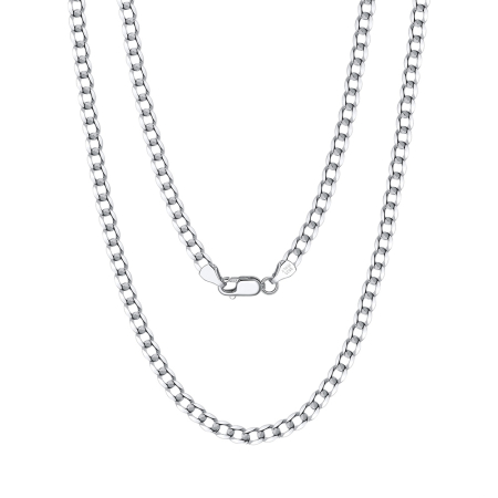Colier argint 925 cubanez placat cu rodiu, 50 cm, 3 mm