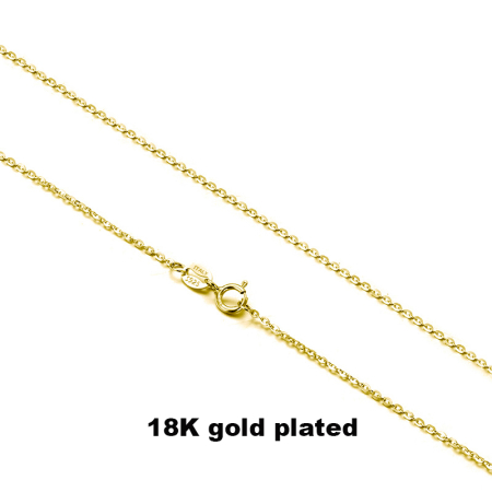 Colier argint 925 placat cu aur 18K, 45 cm [4]