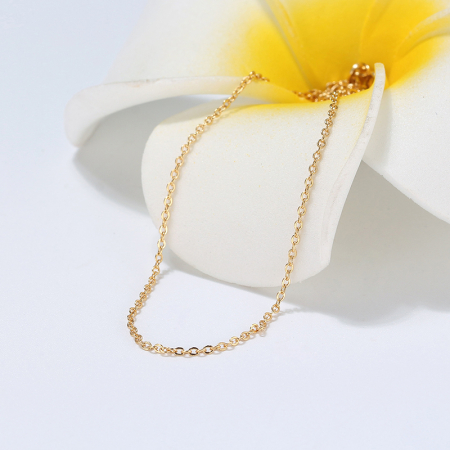 Colier argint 925 placat cu aur 18K, 45 cm [2]