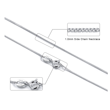 Colier argint 925 placat cu rodiu, 45 cm [3]