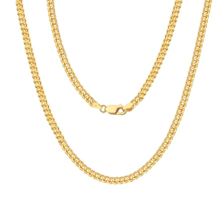 Colier argint 925 placat cu aur 18K, 55 cm, 2,5 mm