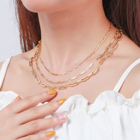 Colier argint 925 placat cu aur 18K, 50 cm, 2,2 mm [2]