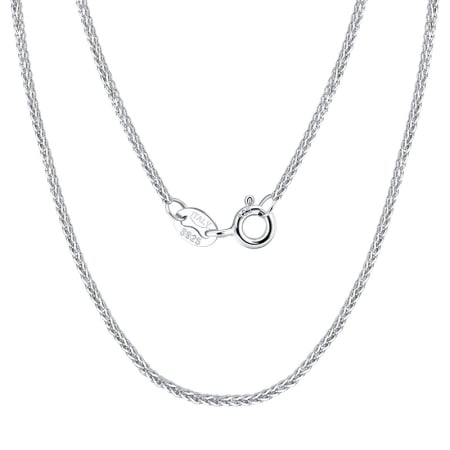 Colier argint 925 placat cu rodiu, 50 cm, 1,2 mm