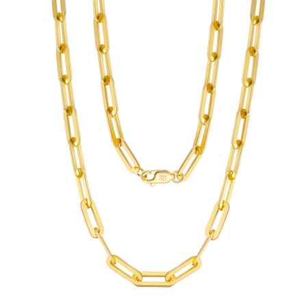 Colier argint 925 placat cu aur 18K, 50 cm, 2,2 mm [12]