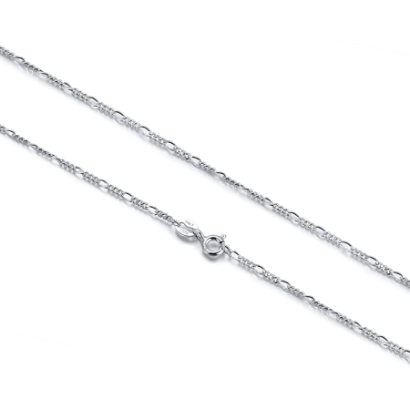 Colier argint 925 placat cu rodiu, FIGARO, UNISEX, 55 cm, 1,7 mm [2]
