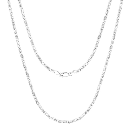 Colier argint 925 placat cu rodiu, Bali, UNISEX, 55 cm, 2,5 mm