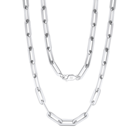 Colier argint 925 placat cu rodiu, 55 cm, 3 mm