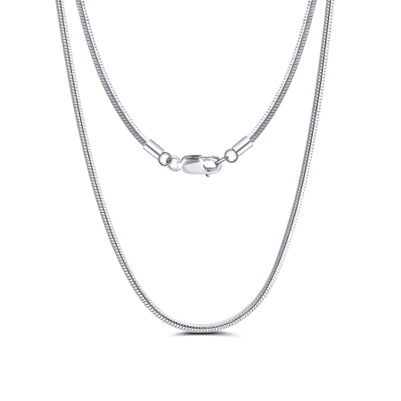 Colier argint 925 placat cu rodiu, 55 cm