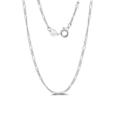 Colier argint 925 placat cu rodiu, FIGARO, UNISEX, 55 cm, 1,7 mm