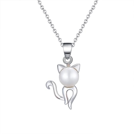 Colier argint 925 placat cu rodiu cu perle naturale