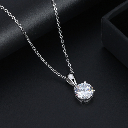 Colier argint 925 placat cu rodiu cu zirconiu [3]
