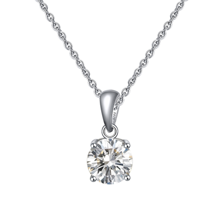 Colier argint 925 placat cu rodiu cu zirconiu