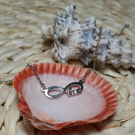 Colier argint 925 rodiat Love cu simbolul infinit - Infinite Love [2]