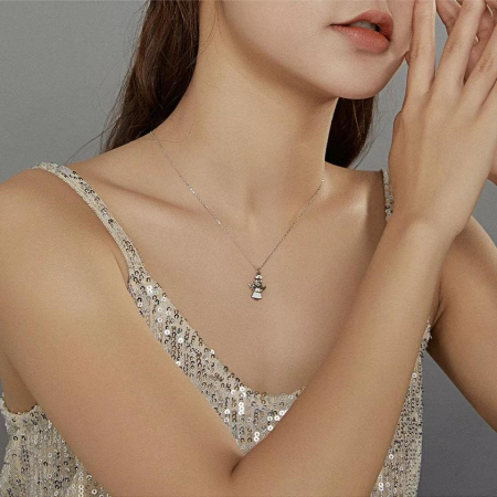 Colier argint cu ingeras [3]