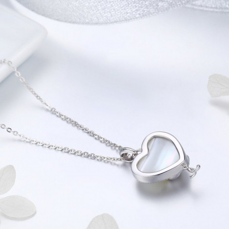 Colier argint cu  inimioara si pisicute indragostite [3]