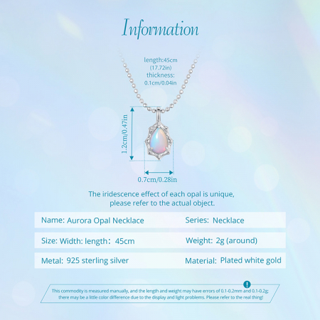Colier argint cu opal sintetic [15]