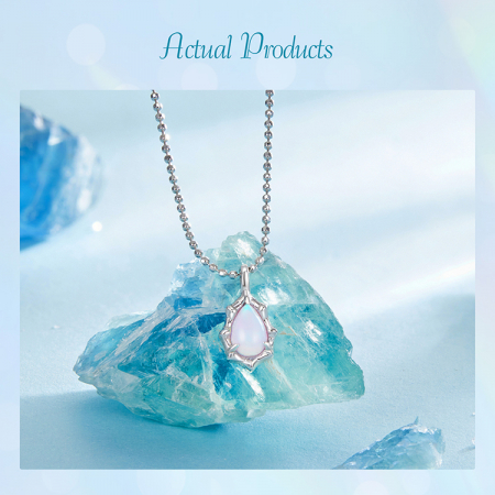 Colier argint cu opal sintetic [19]