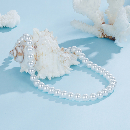 Colier argint cu perle de 8 mm [2]