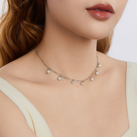 Colier argint cu perle [7]