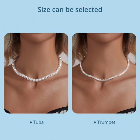 Colier argint cu perle de 8 mm [14]